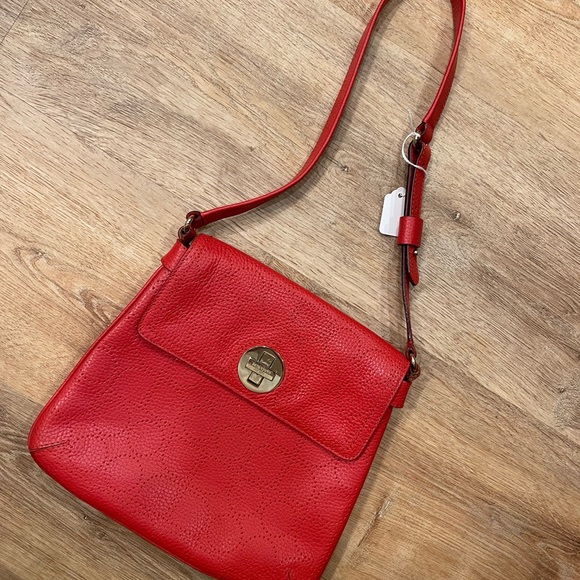 kate spade Vanessa Red Leather Shoulder Bag ♠️ - Picture 3 of 12